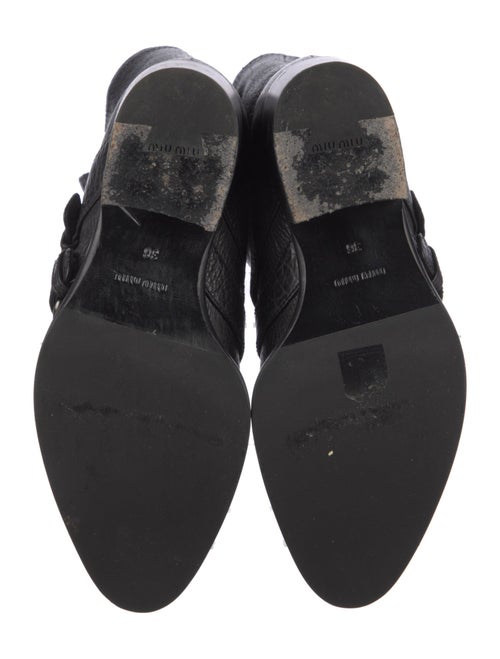 Miu Miu Leather Moto Boots