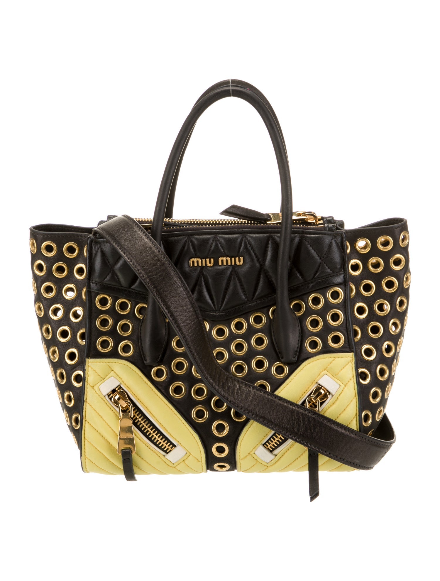 Miu Miu Leather Bucket Bag