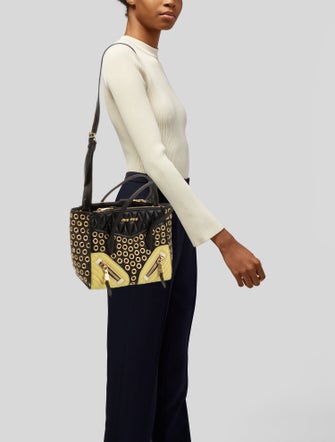 Miu Miu Leather Bucket Bag