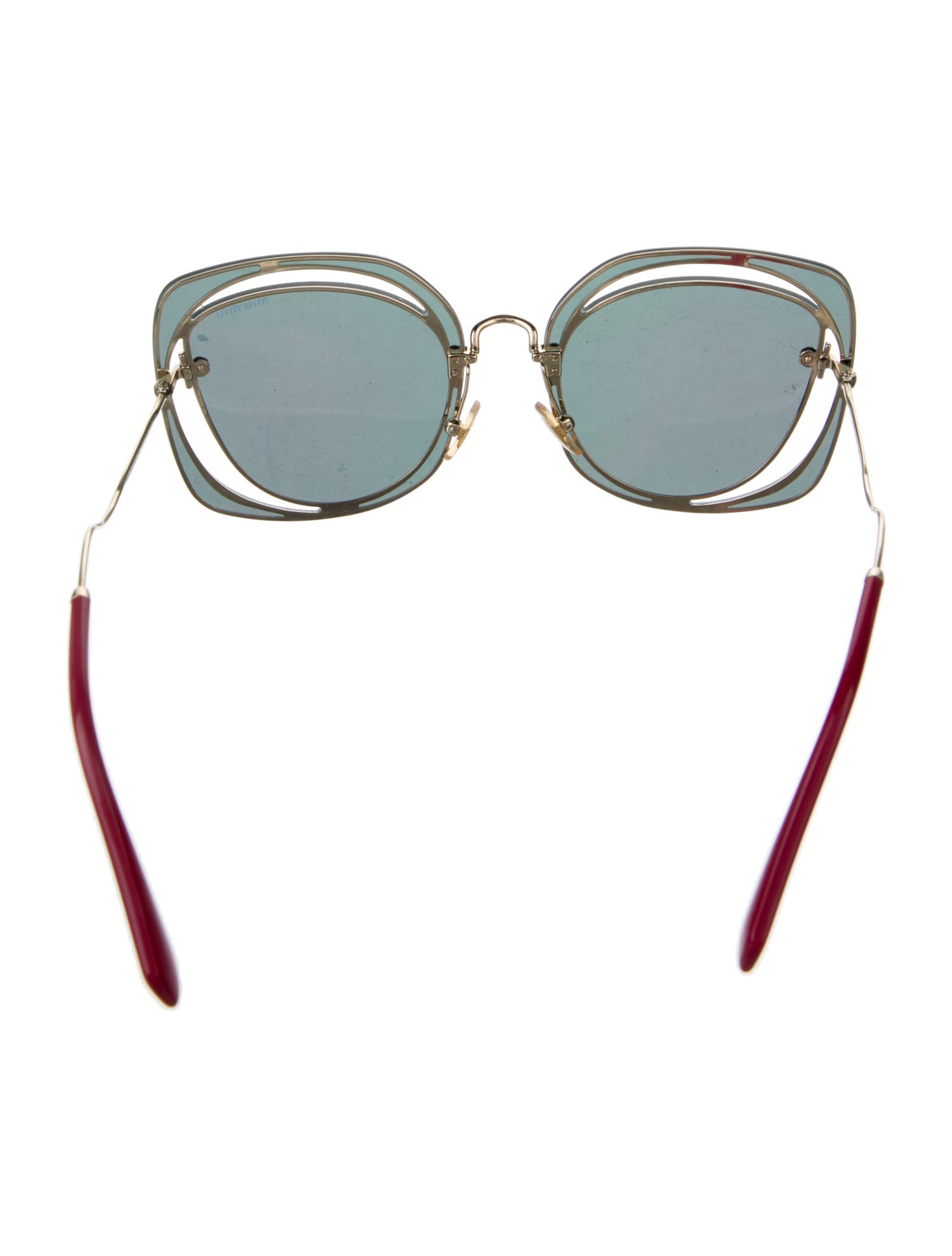 Miu Miu Oversize Mirrored Sunglasses
