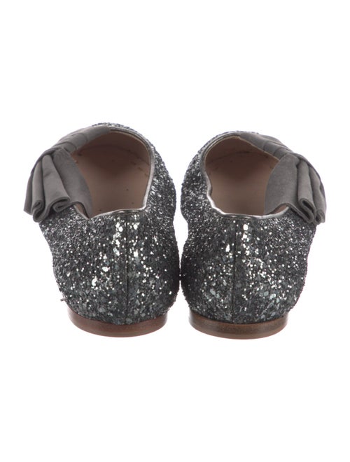 Miu Miu Glitter Glitter Accents Ballet Flats