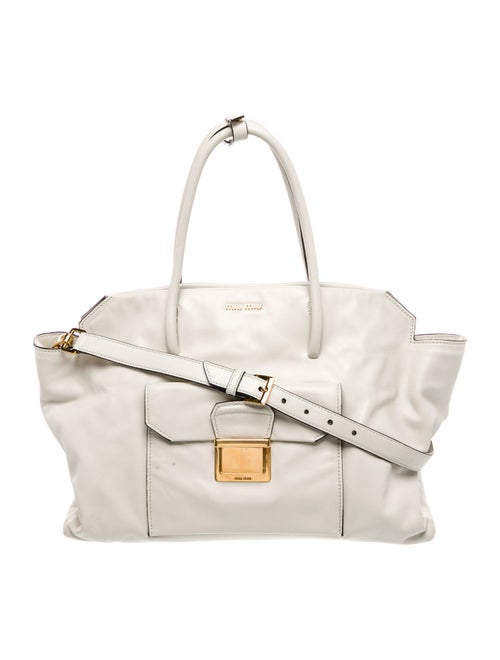Miu Miu Leather Top Handle Bag