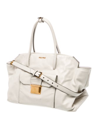 Miu Miu Leather Top Handle Bag