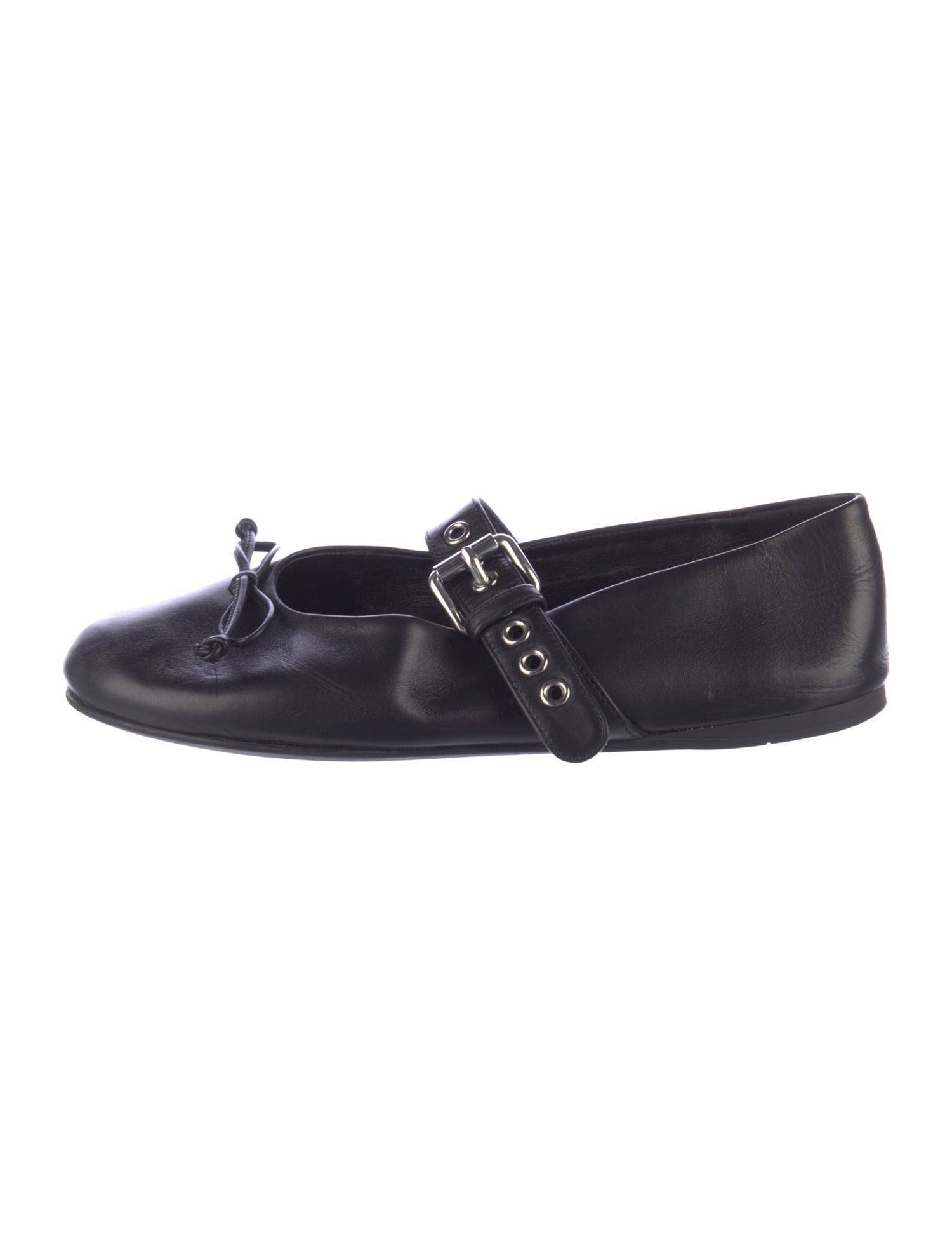 Miu Miu Leather Mary Jane Flats