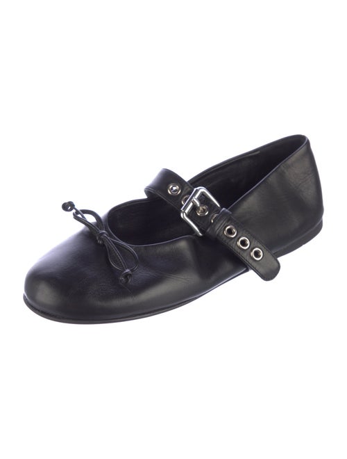 Miu Miu Leather Mary Jane Flats