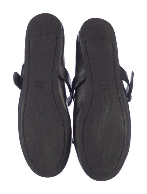 Miu Miu Leather Mary Jane Flats