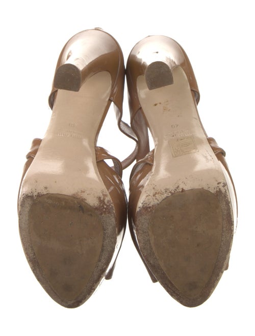 Miu Miu Patent Leather Sandals