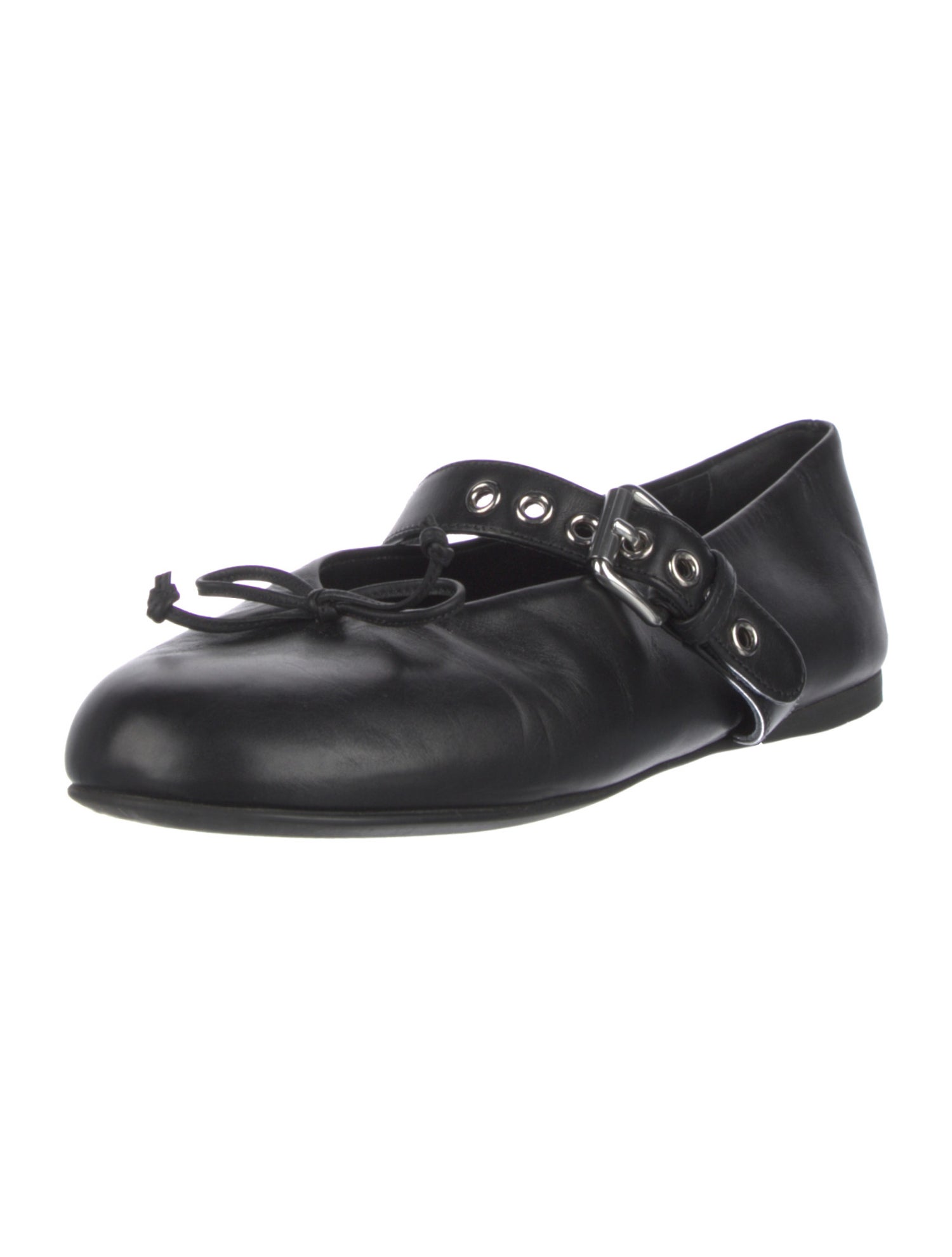 Miu Miu Leather Mary Jane Flats