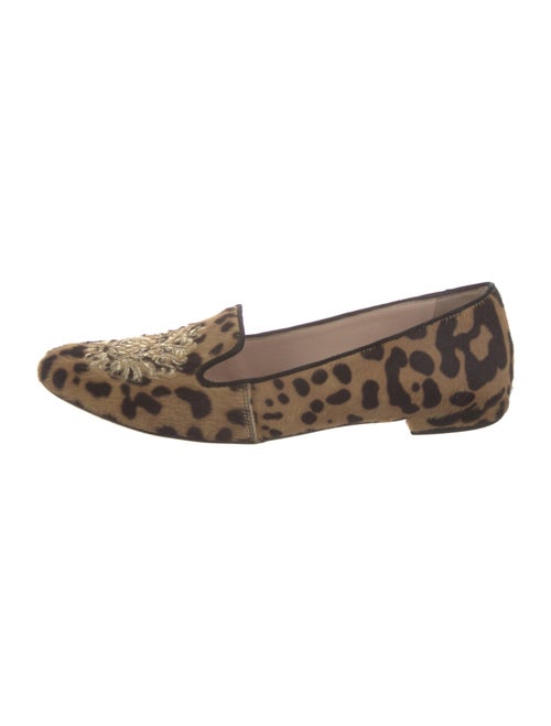 Miu Miu Ponyhair Animal Print Loafers