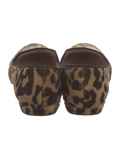 Miu Miu Ponyhair Animal Print Loafers
