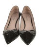 Miu Miu Patent Leather Bow Accents Pumps