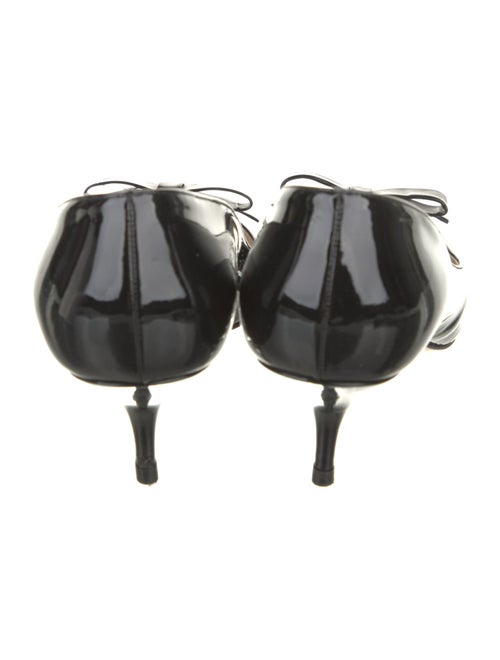 Miu Miu Patent Leather Bow Accents Pumps