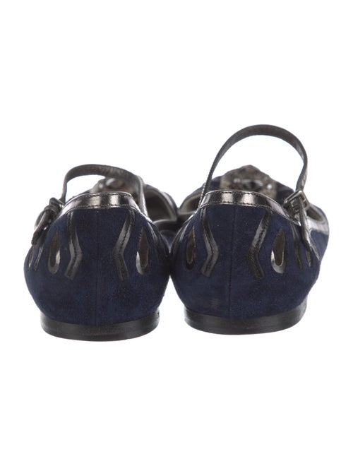 Miu Miu Suede Mary Jane Flats