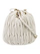 Miu Miu Leather Matelasse Bucket Bag