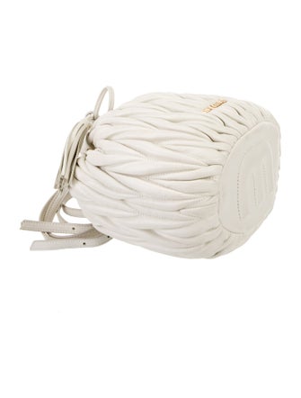 Miu Miu Leather Matelasse Bucket Bag