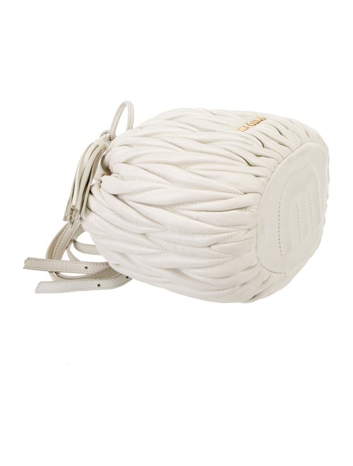 Miu Miu Leather Matelasse Bucket Bag