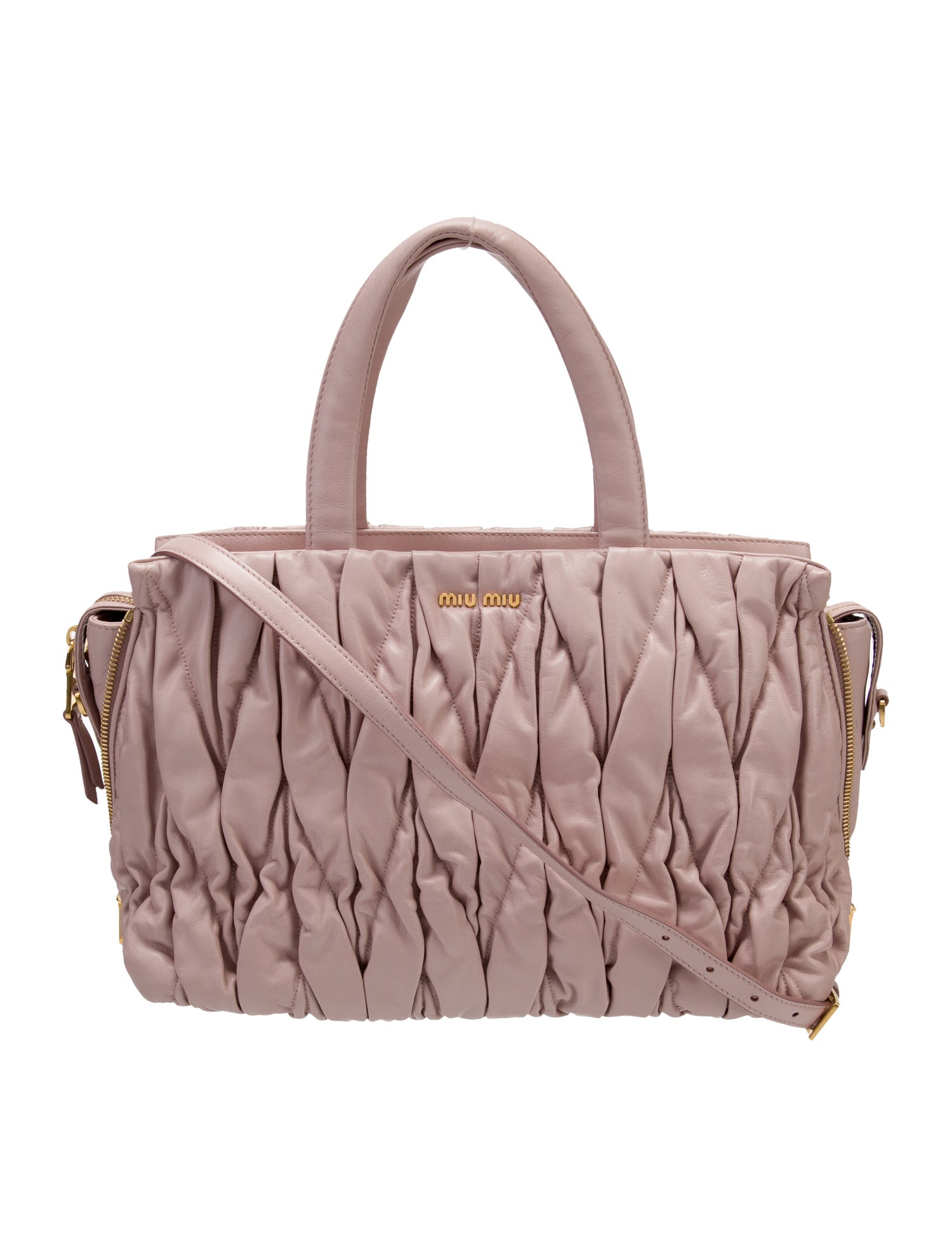 Miu Miu Leather Top Handle Bag