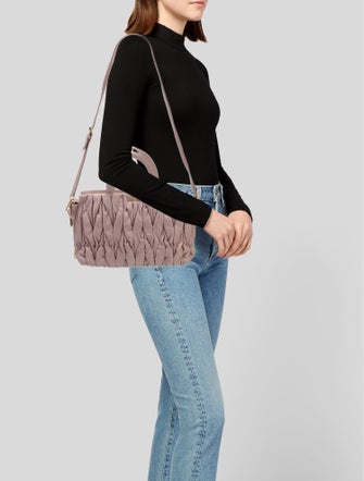 Miu Miu Leather Top Handle Bag