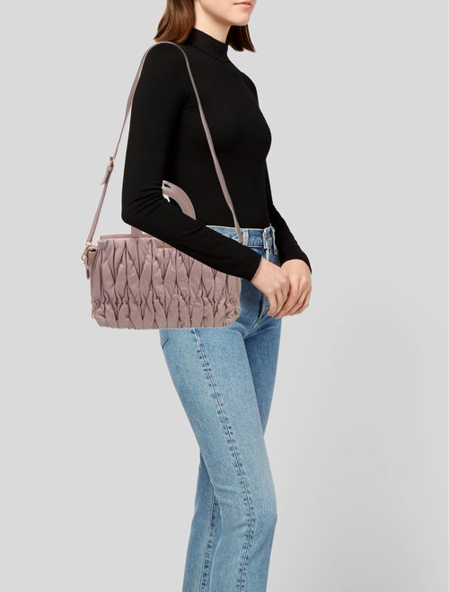 Miu Miu Leather Top Handle Bag