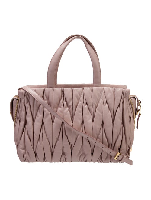 Miu Miu Leather Top Handle Bag
