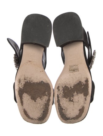 Miu Miu Satin Slingback Sandals