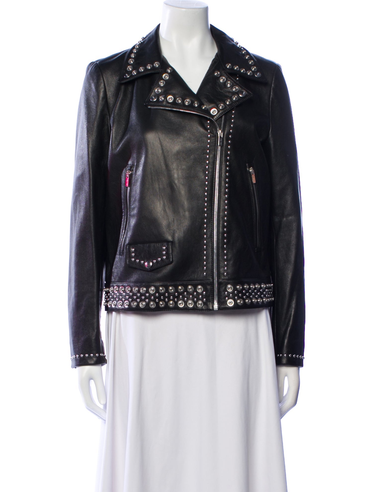 Miu Miu 2017 Leather Biker Jacket w/ Tags