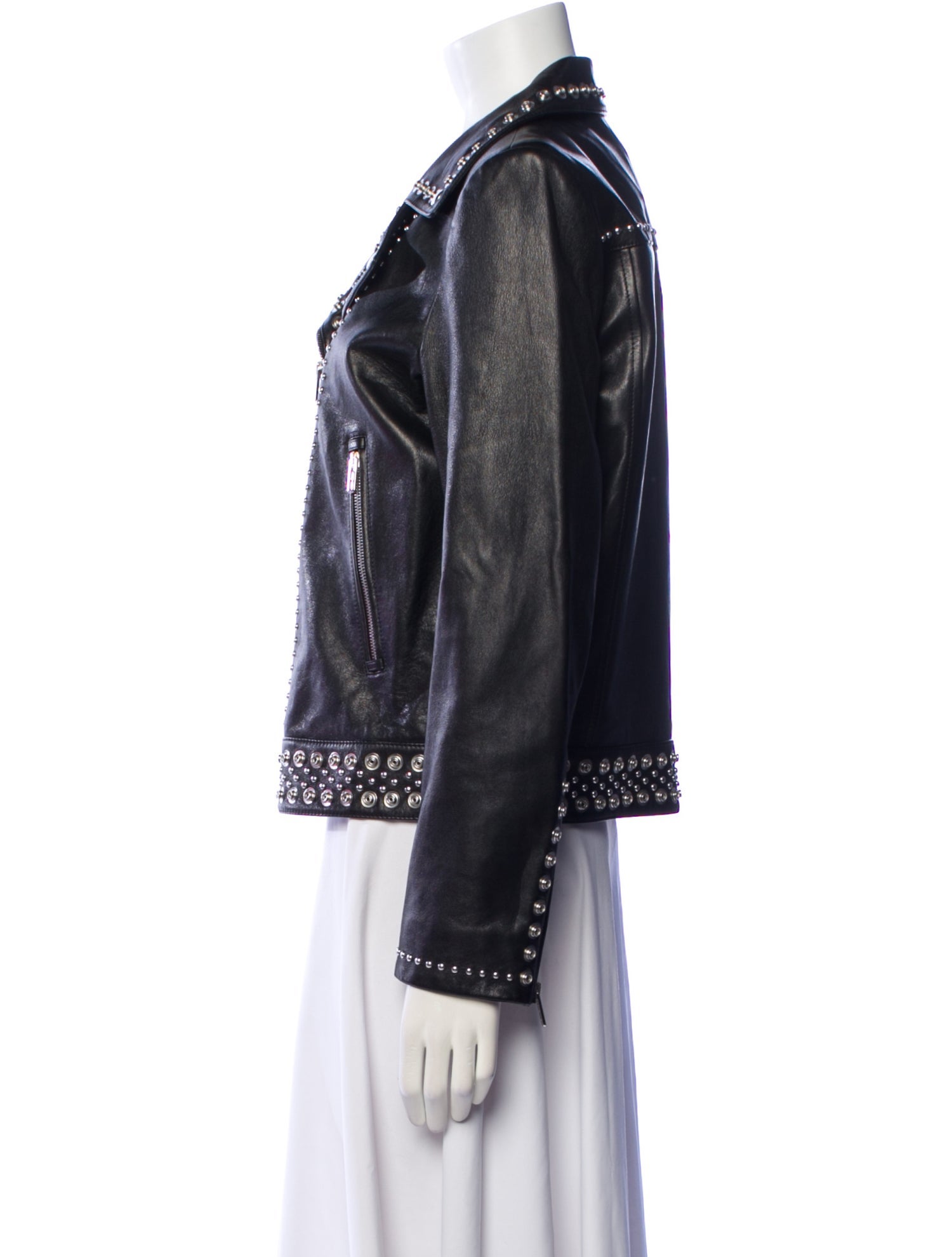 Miu Miu 2017 Leather Biker Jacket w/ Tags