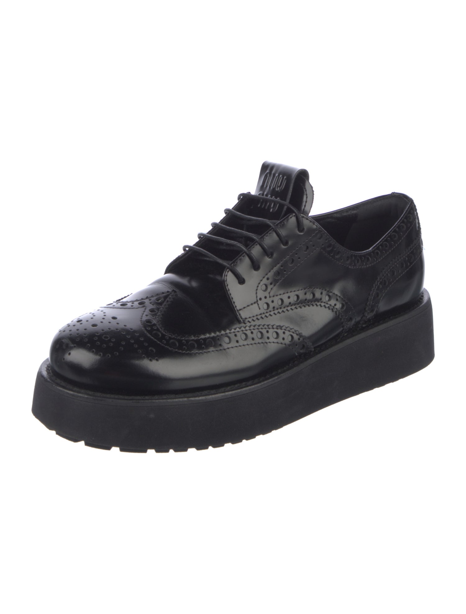 Miu Miu Leather Oxfords