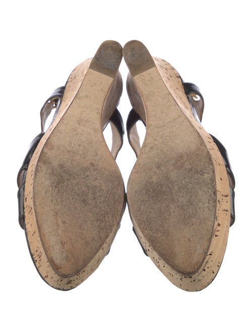 Miu Miu Patent Leather Slingback Sandals