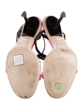 Miu Miu Satin Slingback Sandals