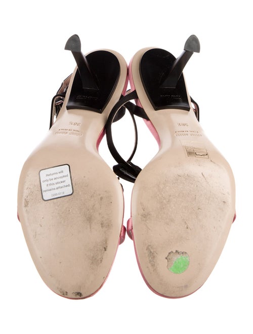 Miu Miu Satin Slingback Sandals