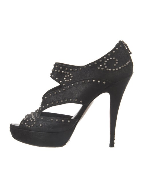 Miu Miu Leather Studded Accents Pumps