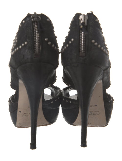 Miu Miu Leather Studded Accents Pumps