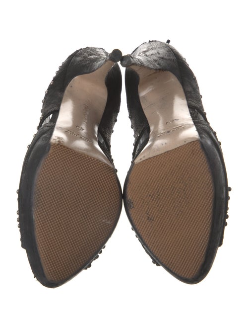 Miu Miu Leather Studded Accents Pumps