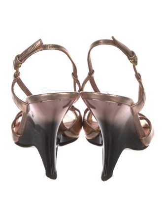 Miu Miu 2010's Leather Slingback Sandals