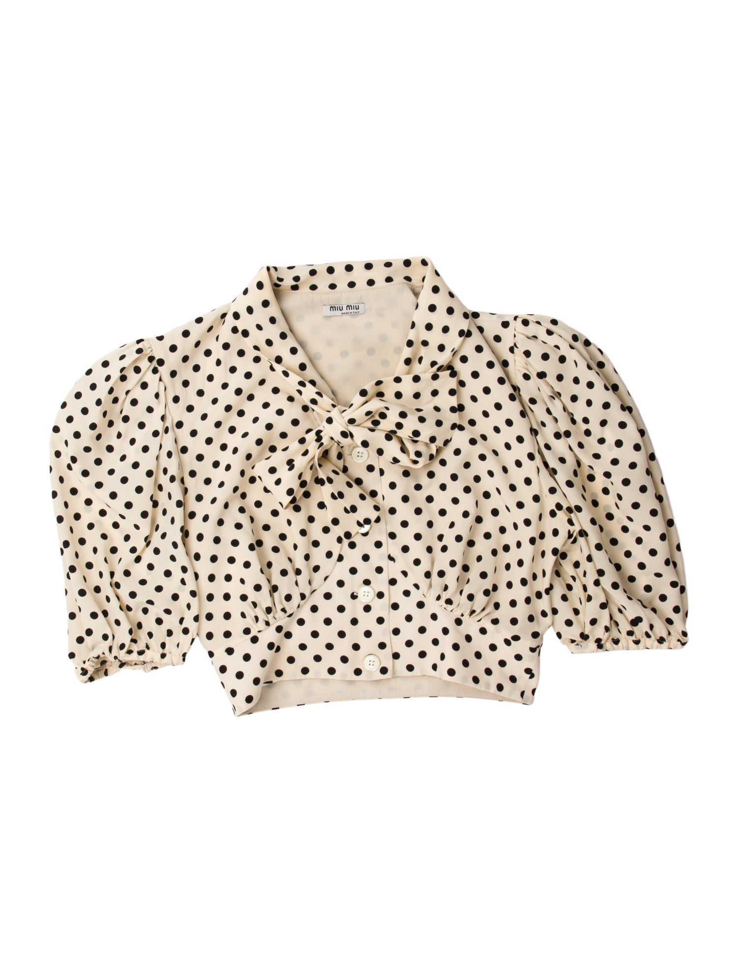 Miu Miu 2021 Silk Crop Top