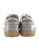 Miu Miu Leather Distressed Accents Sneakers