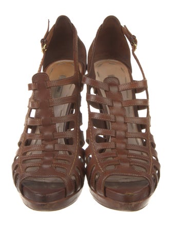 Miu Miu Leather T-Strap Pumps