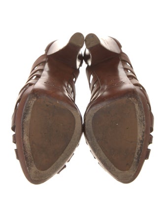 Miu Miu Leather T-Strap Pumps