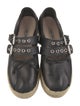 Miu Miu Leather Bow Accents Espadrilles