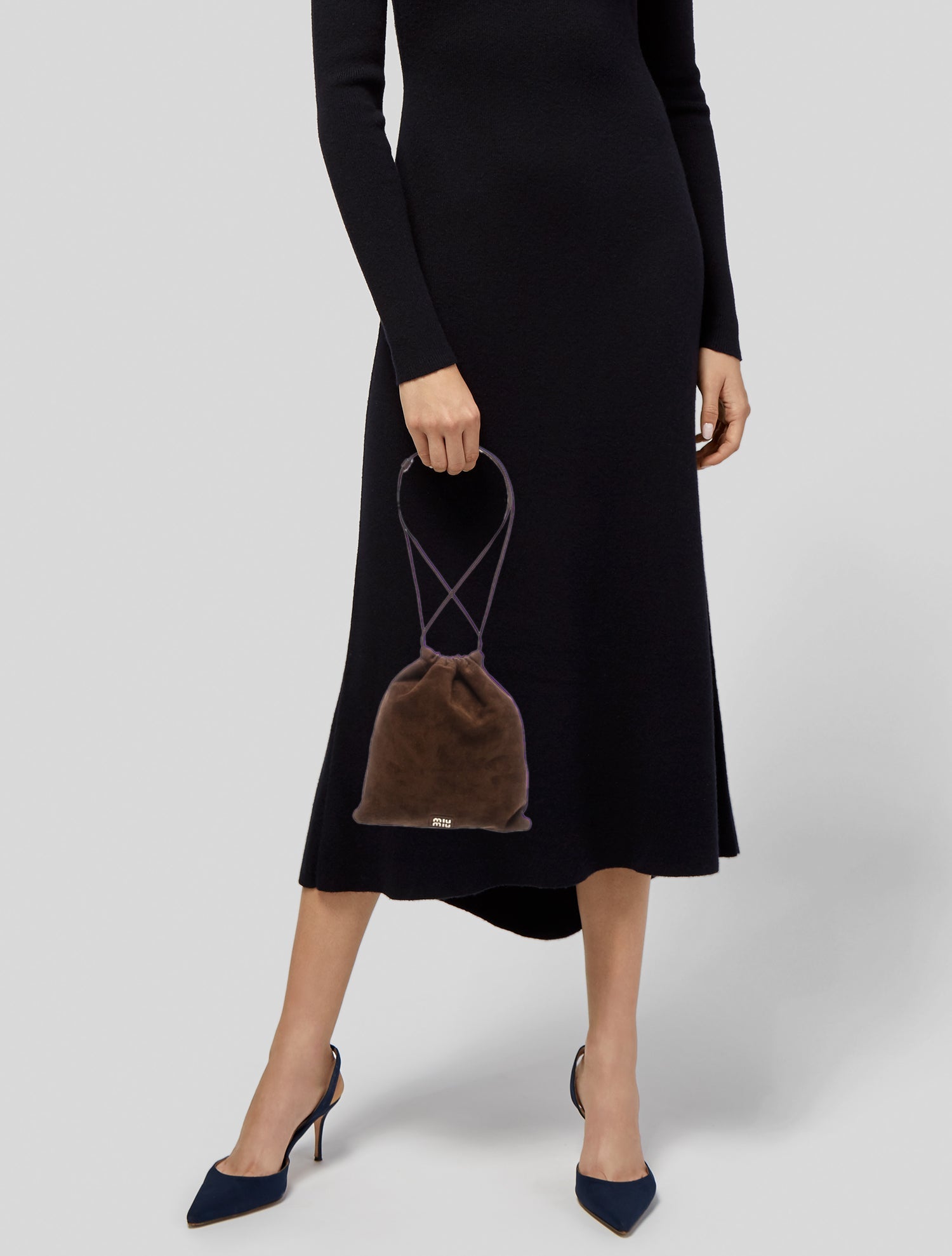 Miu Miu Suede Bucket Bag