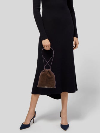 Miu Miu Suede Bucket Bag