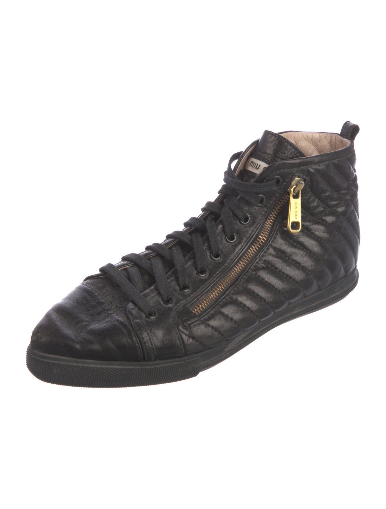 Miu Miu Leather Sneakers