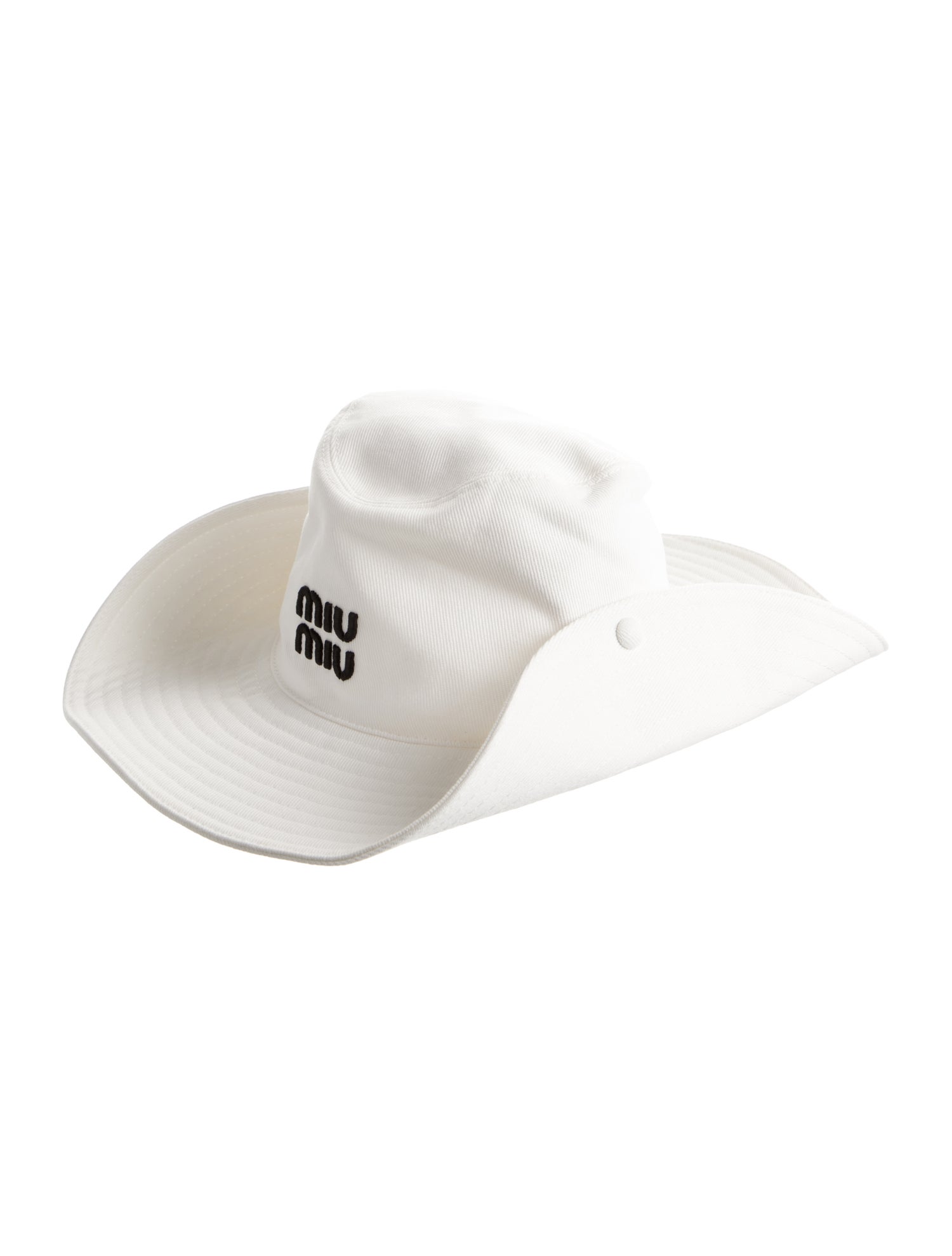 Miu Miu Logo Embroidered Bucket Hat