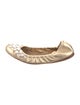 Miu Miu Leather Crystal Embellishments Ballet Flats