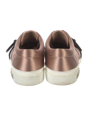 Miu Miu Leather Colorblock Pattern Sneakers