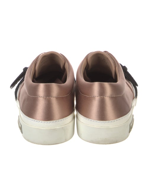 Miu Miu Leather Colorblock Pattern Sneakers