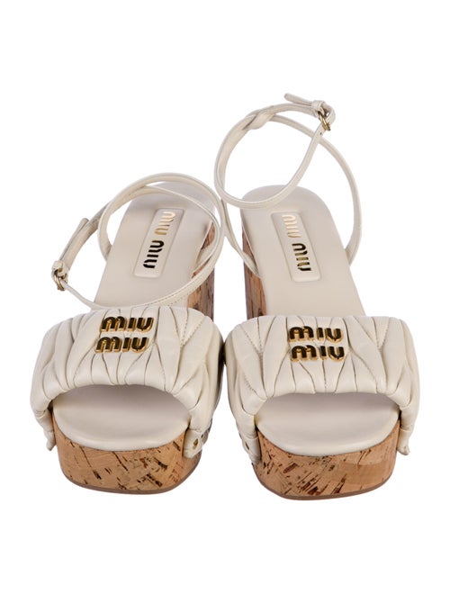 Miu Miu Leather Sandals