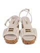 Miu Miu Leather Sandals