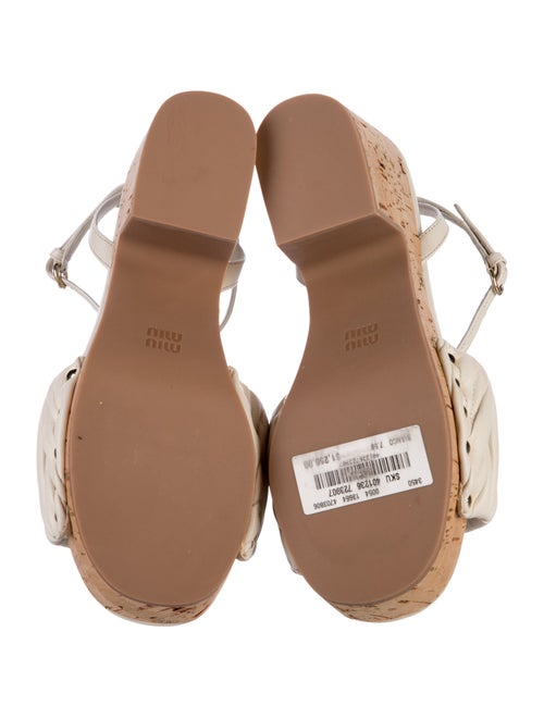 Miu Miu Leather Sandals